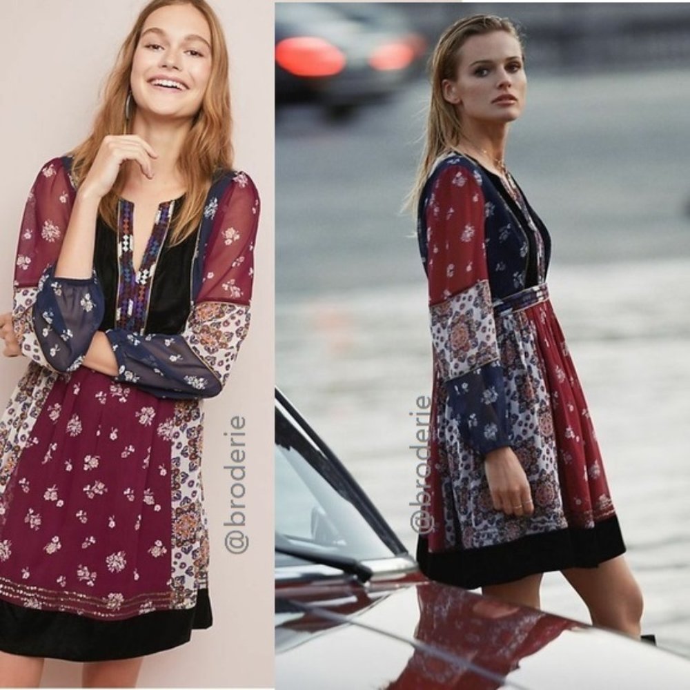 Anthropologie Quartier Latin Dress NEW - Picture 1 of 12